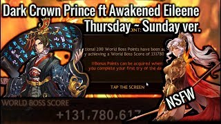 Seven Knights World Boss Dark Crown Prince v2 131M ft Awakened Eileene [upl. by Htedirem616]