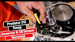 Predator 212 Swap  Governor and Oil Sensor Removal [upl. by Torin]