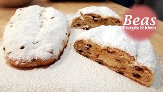 Saftiger CHRISTSTOLLEN mit Marzipan  Rezept um Stollen selber zu backen [upl. by Proudlove897]