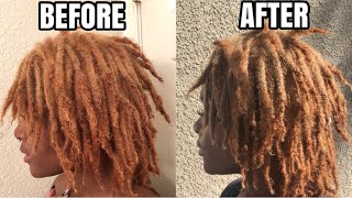 How to Tone BRASSY Yellow Locs Pt 2  Wella T28 Toner  Type 4 Comb Coils [upl. by Hanae]