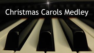 Christmas Carols Medley  5 piano instrumental carols with lyrics [upl. by Anirtek]