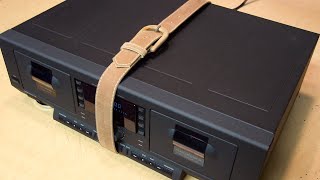 How to replace cassette deck belts the somewhat easy way Philips FC931 [upl. by Zelma]