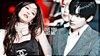 ↬taehyung reaction to jennie  taennie » love you like me ⌠fmv au⌡ ❥ blackbangtan [upl. by Eetnwahs740]