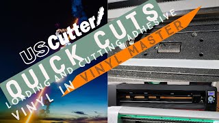 Quick Cuts  Loading amp Cutting Adhesive Vinyl in your cutter with Vinyl Master [upl. by Marilin]