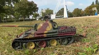 Tamiya panther  elmod tamiya rc tank [upl. by Yuhas]