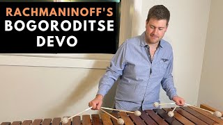 Bogoroditse Devo by Sergei Rachmaninoff on Marimba with Six Mallets [upl. by Damiani]