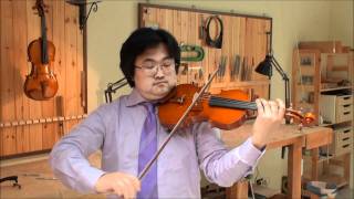 A Stradivari Cathedral Model Violin made by HIROSHI KIKUTA [upl. by Nevek]