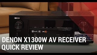 Denon AVRX1300W 72 Channel Wireless and Network AV Receiver India [upl. by Adiahs]