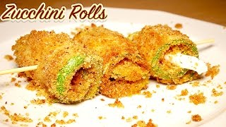 Involtini di Zucchine Al Forno Con Mozzarella Video 4K Ricetta Veloce  Stuffed Zucchini Rolls [upl. by Anauqal]