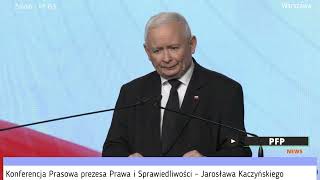 Konferencja Jarosława Kaczyńskiego [upl. by Connolly]