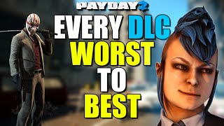 Every DLC ranked WORST to BEST Payday 2 [upl. by Hildy]