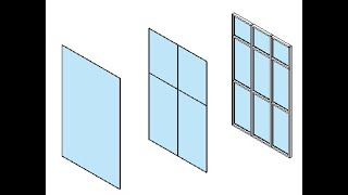 Revit Windows using curtain wall [upl. by Adnovahs]