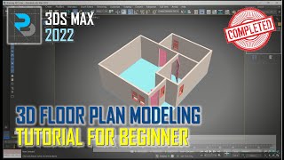 3DS Max 2022 Floor Plan With AEC Extended Tutorial For Beginner COMPLETE [upl. by Ro808]