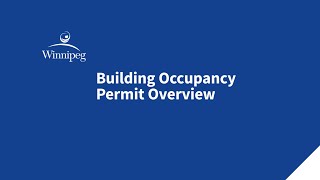 Building Occupancy Permit Overview [upl. by Rehpretsirhc]