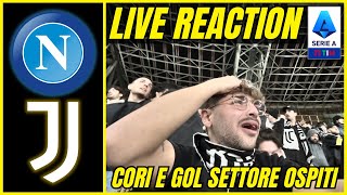 🤬 STRAIMMERITATA… NAPOLI  JUVENTUS 21  SETTORE OSPITI MARADONA REACTION [upl. by Iveel]