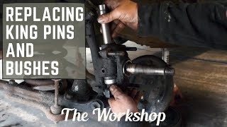 Replacing king pins and bushes  1934 Buick  ep160 [upl. by Peper]