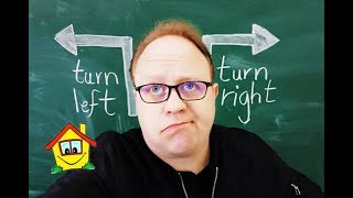 Teaching Directions  Turn Left  Right Go straight  Funny ESL Tutorial for your Class [upl. by Constantina]