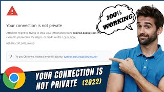 Fix quotYour connection is not Privatequot Error on Google Chrome  2024 Updated [upl. by Cardwell784]