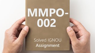 MMPO002 solved assignment 202425  MMPO002 solved assignment 2025  MMPO002 assignment [upl. by Ahsilac]