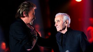 Charles Aznavour et Johnny Hallyday  Ma Vie [upl. by Ellerrehc]