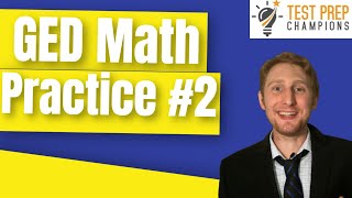 GED Math Practice Questions 2020 Quiz 2 [upl. by Eimyaj]