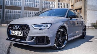 2018 Audi RS3 Sportback Test Drive  Review  Fahrbericht Lets Drive [upl. by Ettenaj700]