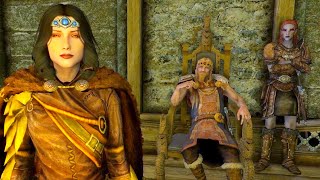 Serana talks with Jarl Balgruuf Serana Dialogue AddOn mod Skyrim Anniversary Edition [upl. by Iveel]