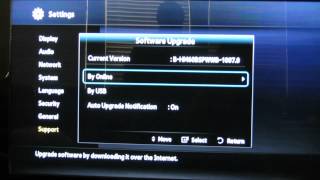 How to do a software update on the Samsung Bluray Player [upl. by Garey75]