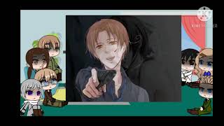 Hetalia react to sad Italy and Romano Spamano and Gerita [upl. by Atnamas]