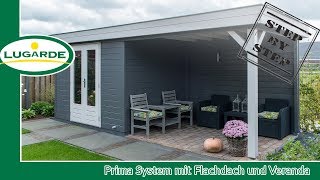 Gartenhaus bauen Prima System mit Veranda  Lugarde [upl. by Colyer]