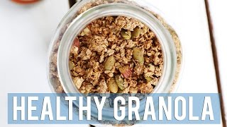 HEALTHY GRANOLA RECIPE  5 WAYS TO EAT IT [upl. by Attesoj]