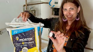 Morton Water Softener Salt 25 Pound Bag Review amp Demo [upl. by Annerb]