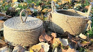 DIY jute basket in 15 minutes [upl. by Myer]