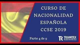 📣Como aprobar el examen de Nacionalidad Española CCSE 2019 Curso Gratis Parte 4 de 9👍 [upl. by Chao63]