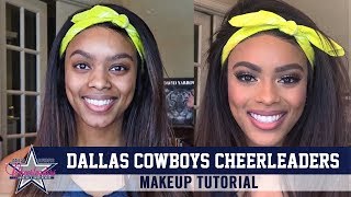 Makeup Tutorial From Dallas Cowboys Cheerleader  Dallas Cowboys 2020 [upl. by Artina]