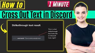 How to cross out text in discord 2024 [upl. by Radford837]