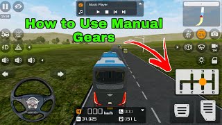 How To Setup amp Use Manual Gears In Bus Simulator Indonesia  Bussid Manual Gearbox H [upl. by Ille852]