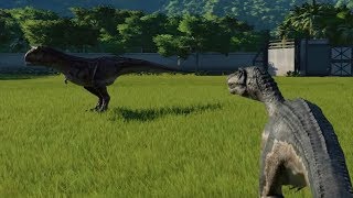 Carnotaurus VS Baryonyx  Jurassic World Evolution [upl. by Pritchard]