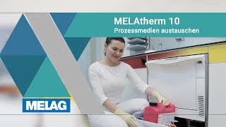 Prozessmedien austauschen F410  F411  F412  MELAG MELAtherm 10 Tutorial [upl. by Akyssej]