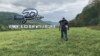 VERMONT BLACK BEAR WHILE DEER HUNTING  The Push Archery  Traditional Bowhunting  Season 3 Ep 4 [upl. by Lettig]