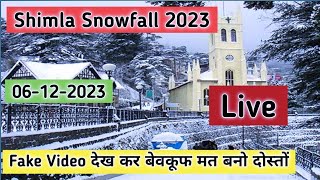 Shimla Snowfall Update Shimla weather Shimla Manali Tour video Shimla Manali snowfall in December [upl. by Ybor]