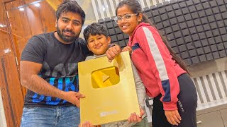 Golden play button aagya 😍 finally [upl. by Eryn]