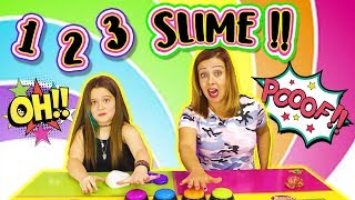 UN DOS TRES SLIME  Slime Challenge  Juegos con Slime [upl. by Eniamert]