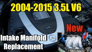 Mercedes Intake Manifold Replacement Fast Method C350E35 35L M272 V6 Engine W203 [upl. by Lyrahc]