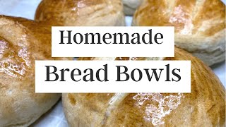 Homemade Bread Bowls [upl. by Kirkwood]