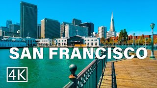 4K The Embarcadero  San Francisco  California  Walking Tour [upl. by Ahseniuq566]