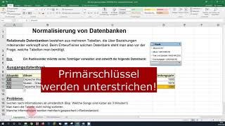 Normalisierung von Datenbanken Einführung [upl. by Primaveras739]