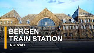 Inside of Bergen Train Station  Norway Station  Rail Ninja Review [upl. by Aonehc521]