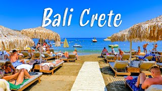 Crete Greece Bali walking tour in 4K Greece 2022 🇬🇷 [upl. by Retsev]