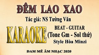 Karaoke Hoa Nở Về Đêm Tone Nam Nhạc Sống  Trọng Hiếu [upl. by Esineg]